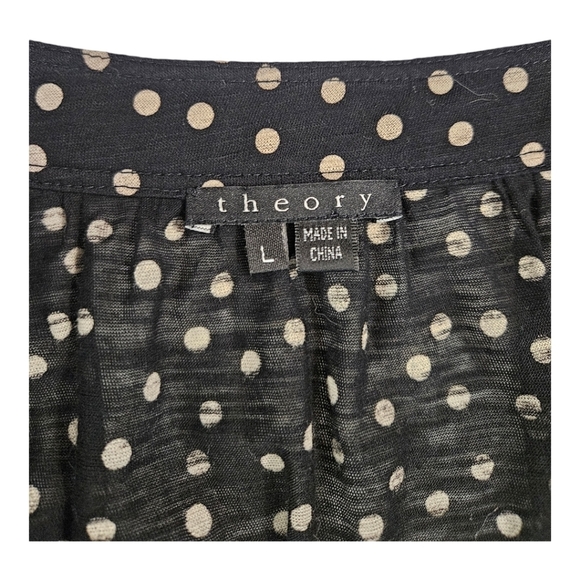 Theory Cassandra Mini Black Polkadot Dress - Picture 5 of 7